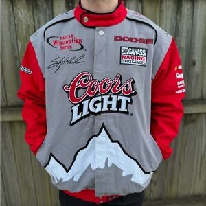 Vintage NASCAR Chase Authentics Sterling Marlin “Coors Light” Racing Jacket